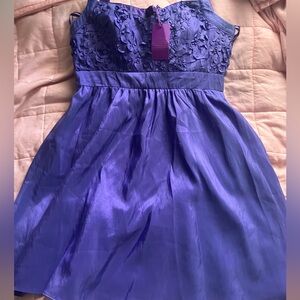 beautiful purple new kids dance dress